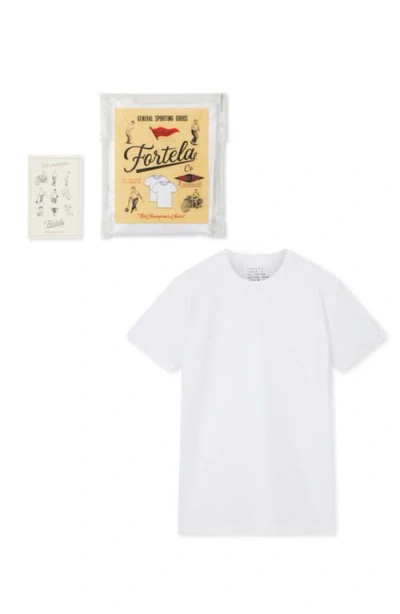 Fortela Japtpk Tubular Pocket Double-pack T-shirt In White