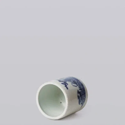 Cobalt Guild Tiny Porcelain Shepherd Cachepot