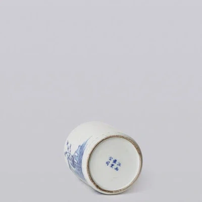 Cobalt Guild Tiny Porcelain Shepherd Cachepot