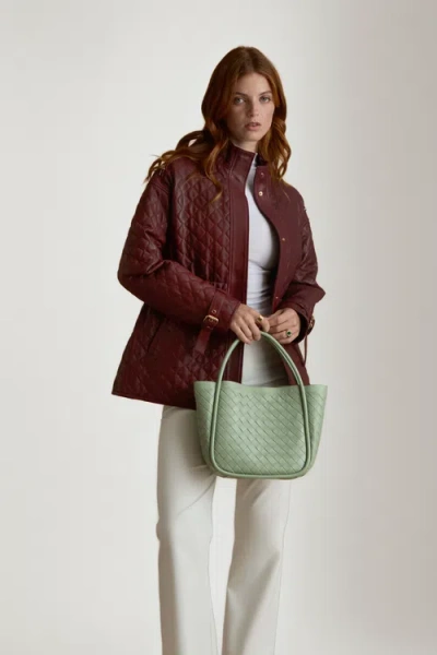 Furniq Uk Nora Leather Coat In Black