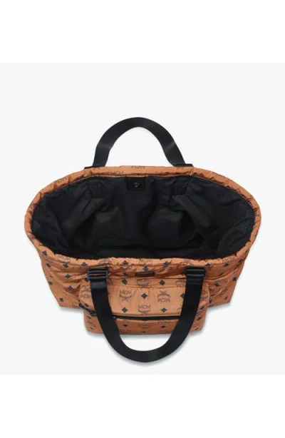 Mcm Aren Packable Tote In Brown