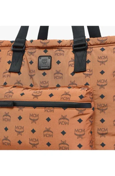 Mcm Aren Packable Tote In Brown