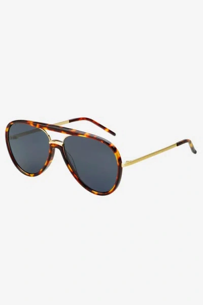 Freyrs Eyewear Shay Aviator Sunglasses In Blue