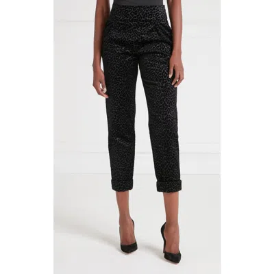 Temperley London Lynx Velvet Tapered Trouser In Multi