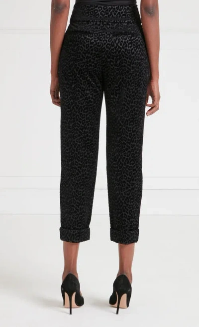 Temperley London Lynx Velvet Tapered Trouser In Multi