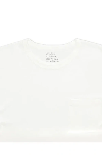 Fortela Japtl Tubular Long Sleeve T-shirt In White