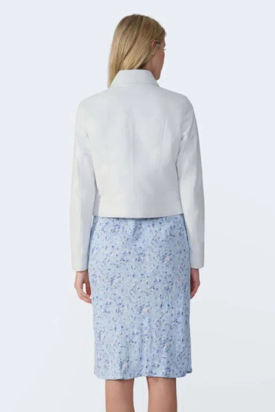 Furniq Uk Flora Leather Jacket In Multi