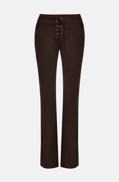 Ow Collection Zelda Pants In Brown