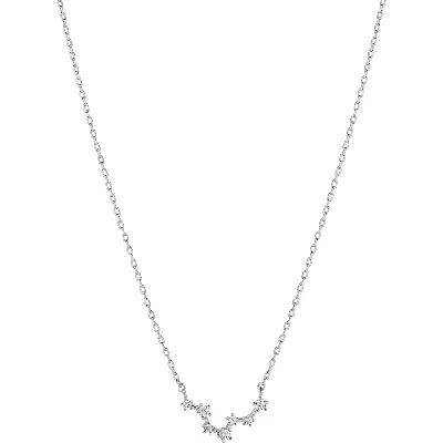 Bearfruit Jewelry 14k Gold Constellation Zodiac Necklace, 12 Zodiac Constellation Holiday Gift Idea In Silver
