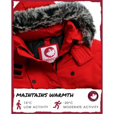 Canada Weather Gear Long Winter Jacket In White