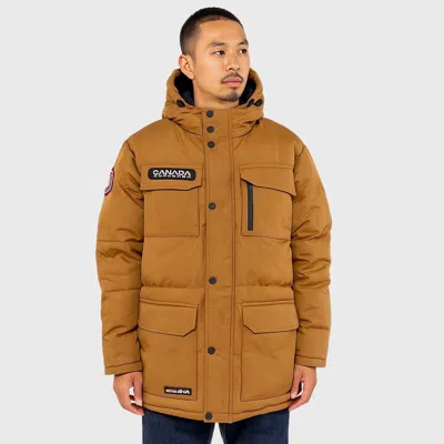Canada Weather Gear Heavyweight Hooded Puffer Jacket In Brown