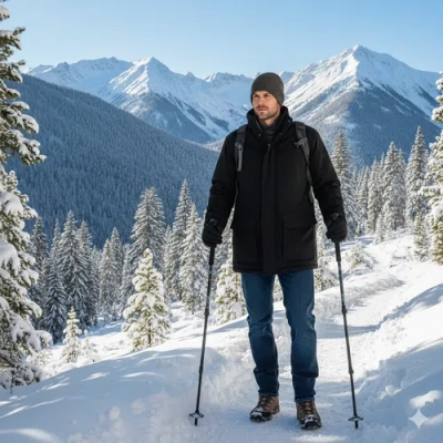 Canada Weather Gear Duck Canvas Jacket In Black