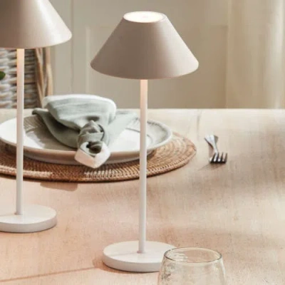 Napa Home & Garden 10" Alluna Cordless Lamp Parent In White