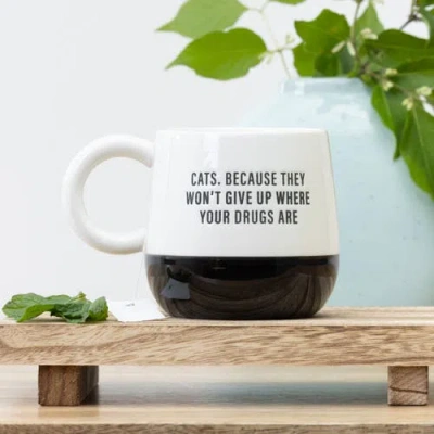 Totalee Gift Cats Mug Ceramic White In Multi