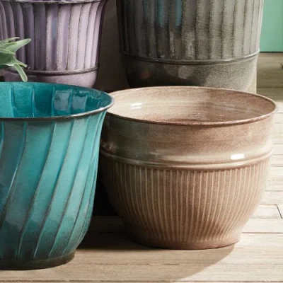 Napa Home & Garden Set Of 3 Camelia Pots In Brown