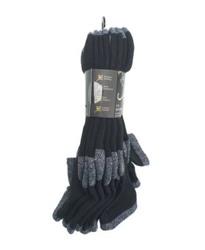 Ed Hardy Mens Basic Half Cushion Mid Crew Sock 8-pack In Burgundy