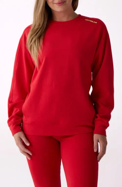 Centerline Athletics Crew Sweatshirt In Red