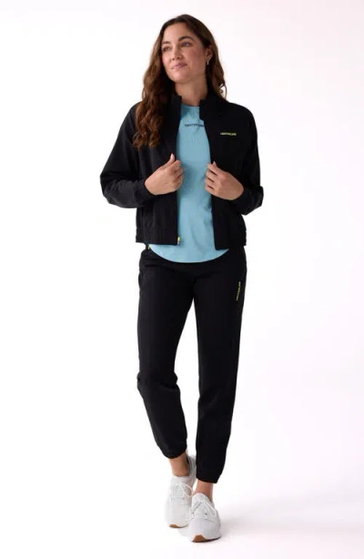 Centerline Athletics Courtside Track Jacket In Black
