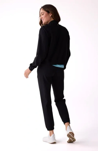 Centerline Athletics Courtside Track Jacket In Black