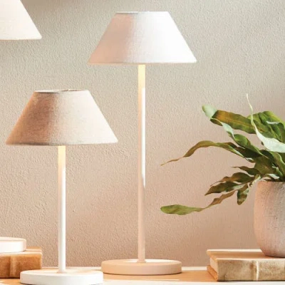 Napa Home & Garden 10" Alluna Cordless Lamp Parent In White