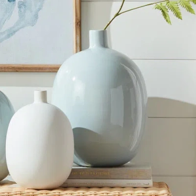 Napa Home & Garden Barclay Butera Sandbar Vase Large In Blue