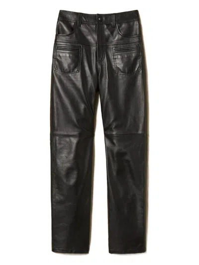 Twinset Trousers Blacks And Greys In Black