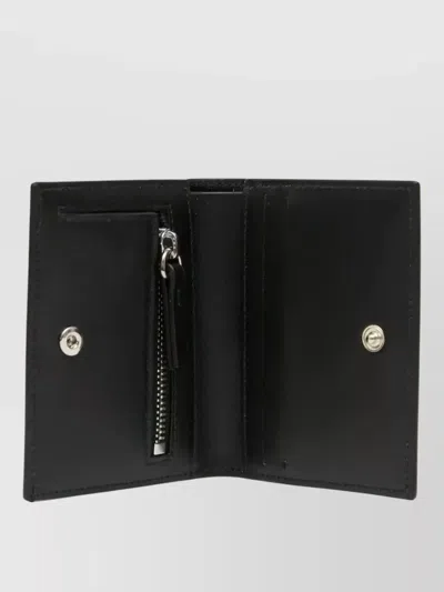 Mm6 Maison Margiela Numeric Bi-fold Cardholder Wallet In Black