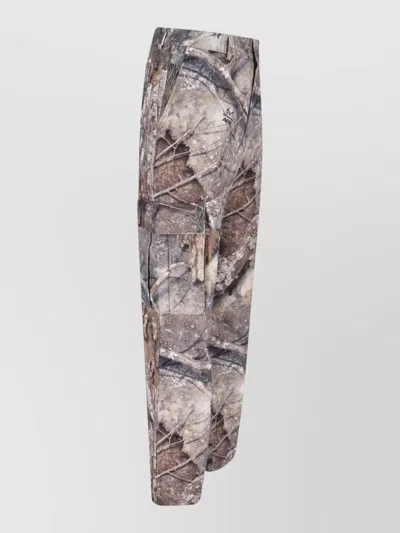 Represent Cargo Trousers Camouflage Pattern In Multi