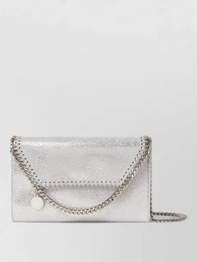 Stella Mccartney Falabella Crossbody Chain Wallet In Gold