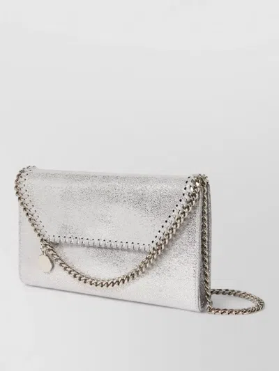 Stella Mccartney Falabella Crossbody Chain Wallet In Gold