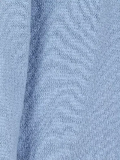 Drumohr Turtleneck Thin Wool Long Sleeves Sweather In Blue