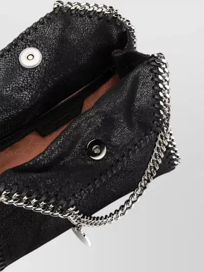 Stella Mccartney Tiny Eco Shaggy Cross-body Bag In Black