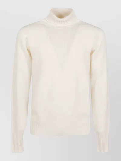 Drumohr Turtleneck Thin Wool Long Sleeves Sweather In Multi