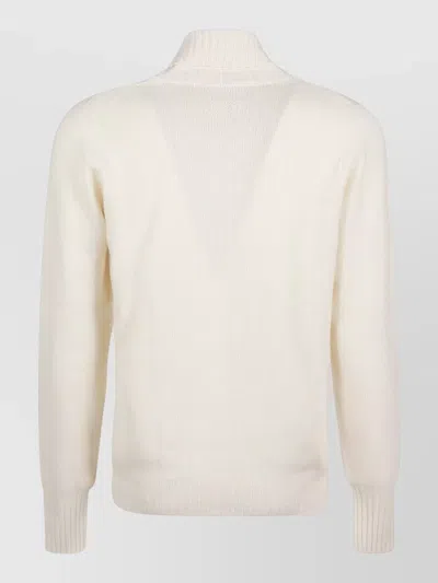 Drumohr Turtleneck Thin Wool Long Sleeves Sweather In Multi