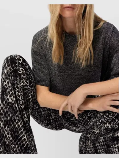 Missoni Crochet-knit Space-dyed Wool-blend Wide-leg Pants In Black