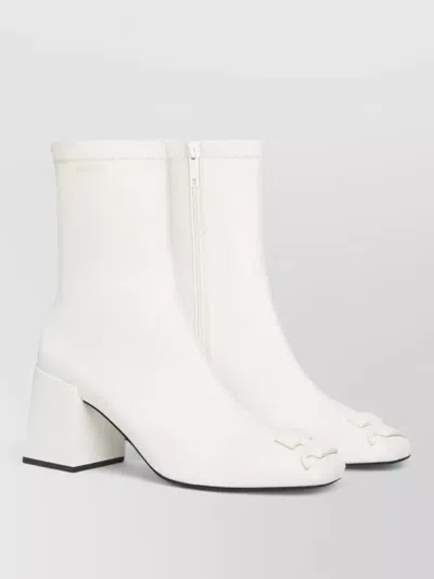 Courrèges Ankle Length Block Heel Boots In Multi