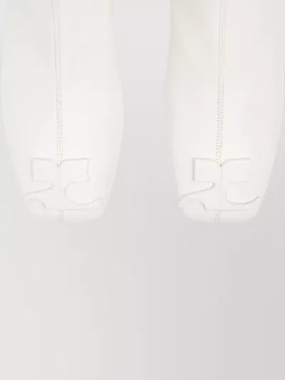 Courrèges Ankle Length Block Heel Boots In Multi