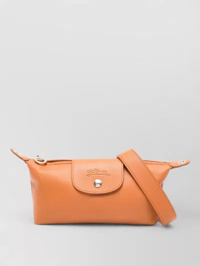 Longchamp Stylish Shoulder Bag Adjustable Strap In Brown