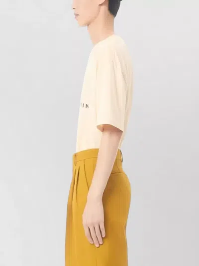 Valentino Garavani Cotton T-shirt With Made In Print Clothing In Neutral