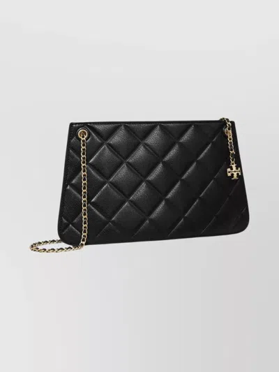 Tory Burch Chain Strap Quilted Shoulder Bag In Black