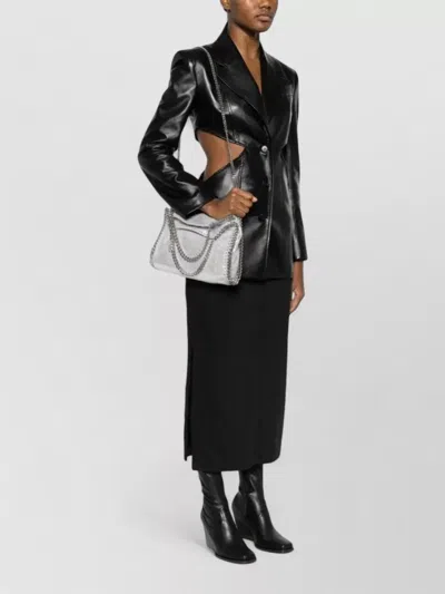 Stella Mccartney Mini Tote Falabella Eco Shiny Dotted Bags In White