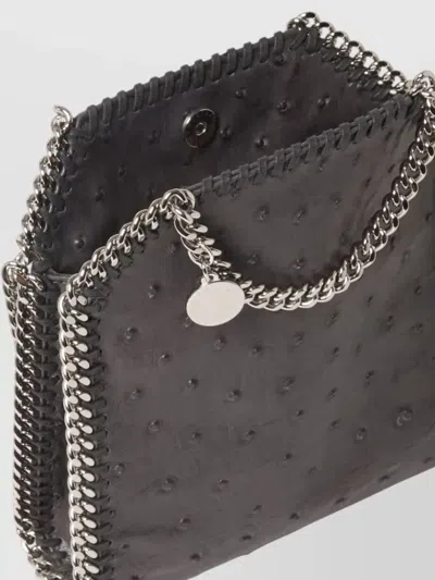 Stella Mccartney Tiny Falabella Chain Medallion Tote Bag In Gray
