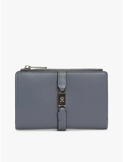 Tommy Hilfiger Monogram Hardware Bifold Wallet In Blue