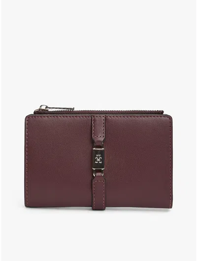 Tommy Hilfiger Monogram Hardware Bifold Wallet In Brown