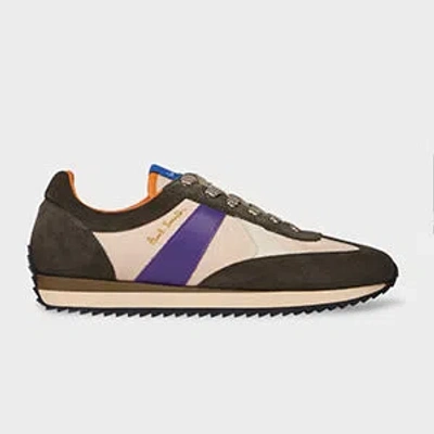 Paul Smith Khaki 'vignola' Trainers Brown In Brown