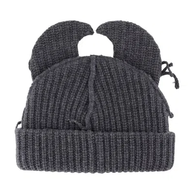 Charles Jeffrey Loverboy Artisanal Ears Beanie In Black