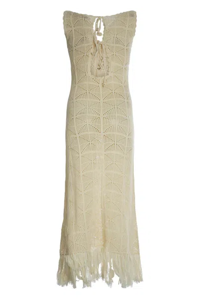 Rodebjer Cotton Sweater-dress In Neutral