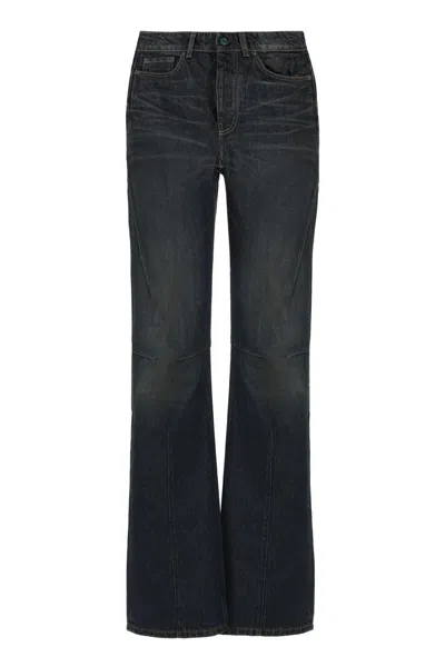 Our Legacy Flared Jeans Moto Cut In Black
