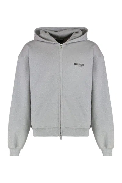 Represent Cotton Full-zip Hoodie In Multi