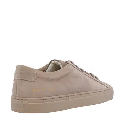 Common Projects Men Achilles In Nubuk Sneakers In Brown